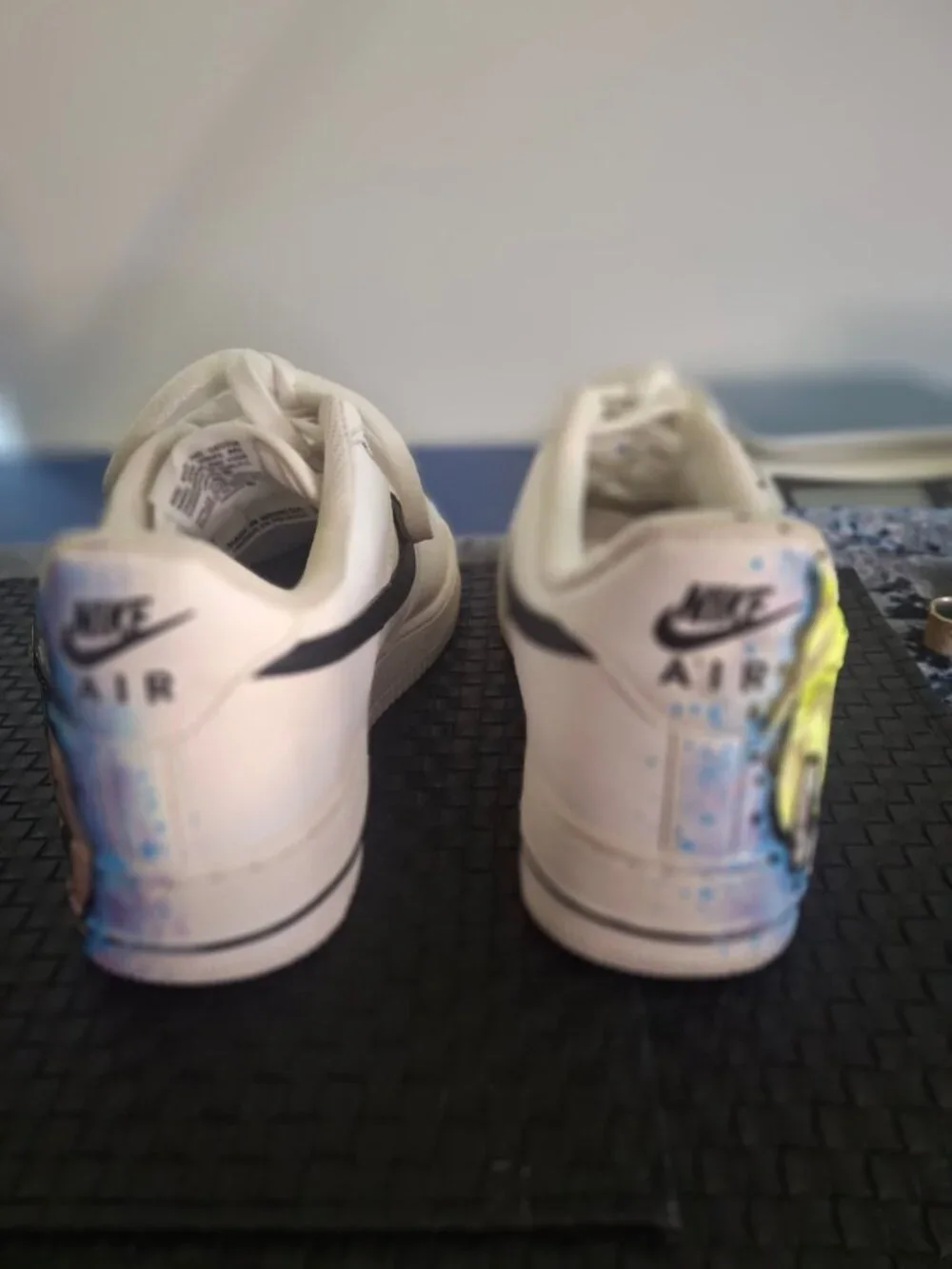 Custom Hand-Painted Nike Air Force 1 Shoes I With Anime Artwork Size 8.5 *SH!14